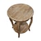 Alaterre Furniture Rustic - Reclaimed Round End Table, Driftwood ARSA1525 - alternate 2